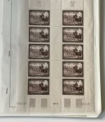 Saarland 1947-1959, postfrische Bogensammlung aus Mi 305- 361, ME 720€