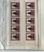 Saarland 1947-1959, postfrische Bogensammlung aus Mi 305- 361, ME 720€