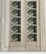 Saarland 1947-1959, postfrische Bogensammlung aus Mi 305- 361, ME 720€