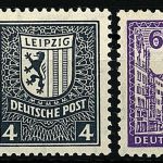 West Sachsen Mi 150-155 X **, kompletter X Satz, einwandfrei