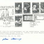 Saarland Mi 309 - 313 Einschreiben-FDC, Befund Hoffmann BPP, ME 400€