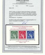 Berlin Block 1 ** mit PF II, einwandfrei, FFA Schlegel BPP, ME 2.500€