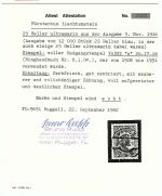 Liechtenstein Mi 3 y b ° mit FA Rupp, einwandfrei, ME 500€