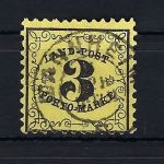 Baden Landpost-Portomarken Mi 2y ! Gep. Engel BPP (CC