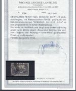 C) DR 1920, Mi 96 B II a W° (WZ Ringe), FFA Jäschke-L. BPP, ME 5.000€