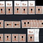 DR Dienstmarken, Mi 163 y (27) mit 7 Oberrändern, ME 10.850€ (CC