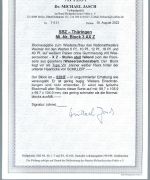 Thüringen, Block 3 AX Z (*) Typ VII, FFA Dr. Jasch BPP, ME 25.000 €