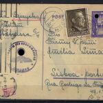 Sehr seltene FP-Karte an einer Tarnadresse des Roten Kreuzes Portugal