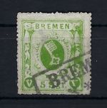 Bremen Mi 9 a ° signiert Pfenninger, ME 250€