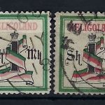 Helgoland Mi 19 a ° sig. Richter und 19 b °, ME 580€