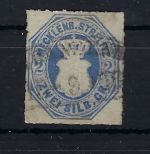 Mecklenburg-Schwerin Mi 5 ° mit Ellipssengmentstempel, ME 1.000€