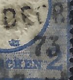 DR Brustschild, Mi 20 markantem PF, Farbpunkt …. nicht im Katalog