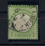 DR Brustschild, Mi 23 a markantem PF, Farbstrich …. nicht im Katalog