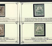 Deutsche Kolonien, Posten **/*/° auf Steckkarten, ME ca. 380€