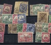 Deutsche Kolonien, Posten **/*/° auf Steckkarten, ME ca. 380€