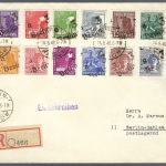 SBZ Handstempel, Bezirk 3, Mi 166 I-181 I mit 179Ia, Satzbrief