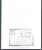 Ost Sachsen Mi 43 Ac (schwarzgrün), Briefstück, Zierer BPP ME 3.000€