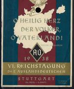 Propagandakarte VI. Reichstagung der Auslandsdeutschen 1938