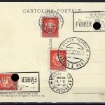 Propagandakarte Hitler-Mussolini Treff in Rom 3.-9. Mai 1938