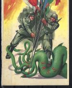 Propagandakarte „Deutschland-Italien“ gegen Sowjetunion, 1942