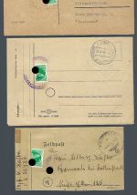 Kurland Spezial, Partie mit Belegen und Marken