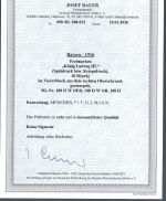 P) Bayern 1916, Mi 108 II VB Ecke OR in Luxus Qualität, FFA Bauer BPP