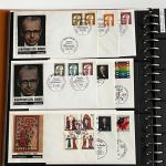 Berlin 1948-90 **/*/Briefe, gepflegte Sammlung in 2 Ringbindern