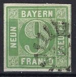 P) Bayern Mi 5 bII ° Vollrand gepr. Brettl BPP