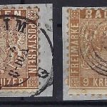 P) Baden Mi 15a+b° je auf ∆ gep. Flemming und Seeger BPP, ME 420€