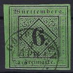P) Württemberg Mi 3 aIIa ° breitrandig, signiert