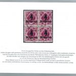 P) Württemberg Mi D 182° Viererblock Tagestempel einwandfrei