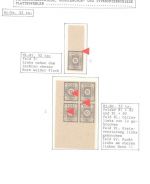 Ost Sachsen Mi 52 **, Partie Besonderheiten auf Blättern