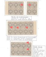 Ost Sachsen Mi 52 **, Partie Besonderheiten auf Blättern