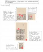 Ost Sachsen Mi 52 **, Partie Besonderheiten auf Blättern