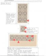 Ost Sachsen Mi 52 **, Partie Besonderheiten auf Blättern