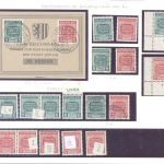 West Sachsen kleine Partie Besonderheiten Mi 124-125 X/Y