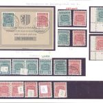 West Sachsen kleine Partie Besonderheiten Mi 124-125 X/Y