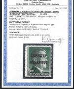 Lokalausgaben Herrnhut 1 RM Hitlerkopf * mit Falz, Expertise Ceremuga