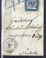 P) Baden Mi 19 b EF mit K2 Sinsheim