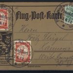 DR Flugpost 1912, Mi II (2) Flugpostkarte nach Hannover