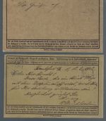 DR Flugpost 1912, Mi I und II Flugpostkarten nach Frankfurt und Zürich