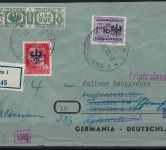 Laibach Einschreibebrief nach Dresden und Weiterleitung