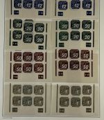 P) Böhmen u. Mähren Zulassungsmarken, Teil Spezialsammlung mit Pl. Nr.