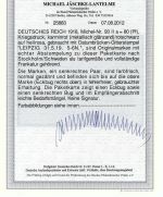 P) DR,Mi 93IIa MeF Paketkarte, FFA Jäschke-L. BPP, ME 3.800€