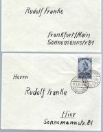 C) DR Nothilfe 1933, Mi 509 + 510 je auf Brief, ME 1.000€