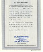 P) Oppelner Notausgabe Mi 7 ° auf Luxus Briefstück, FF Weinbuch BPP