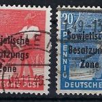 SBZ Mi 184aa / b °, 189 c/d °, jede Marke geprüft BPP, ME 505€