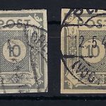 Ost Sachsen Mi 52 auy + 52 avy je ° und gep. Kunz/Ströh BPP, ME 200€