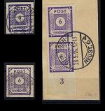 Ost Sachsen Mi 58 a/b/c U °, gep. Zierer / Ströh BPP, ME 340€