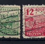 Provinz Sachsen Mi 85 - 86 waD °, gep. Ströh BPP, ME 500€